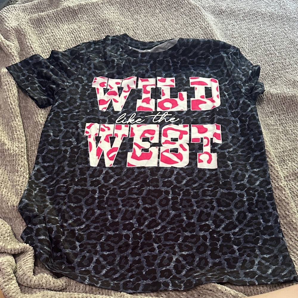Wild Like the West Leopard Print Tee